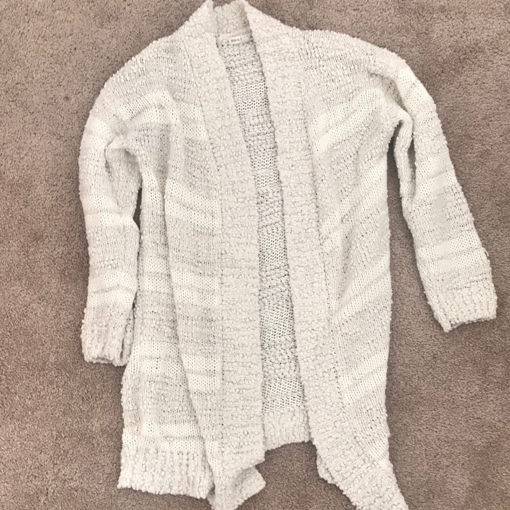 Mesh white sweater in size medium